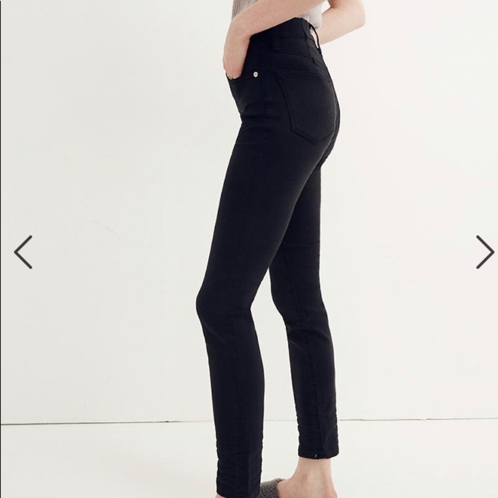 Madewell lunar wash mid rise skinny jeans